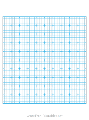 Free Printable Graph Paper 9 - Blue